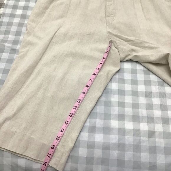 LIZ Claiborne  linen cotton blend crop pants pedal pusher capris plus size 18 - Picture 9 of 13